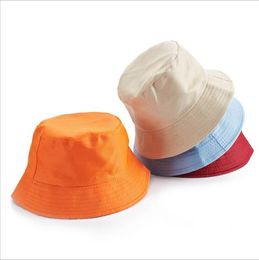 Fisherman Bucket Cap Leisure Solid Colour Sports Flat Top Hat Summer Outdoor Travel Hunting Beach Sun Hats Fashion Fishing Sun Visor C802