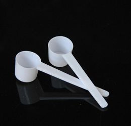 Fashion Professional White Plastic 5 Gramme 5G Scoops Spoons for Food Milk Washing Powder Medicine Measuring 8.5*2.6cm SN08