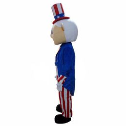 2019 Factory direct sale Adult Size American Old Man Magician Mascot Costume Free Shipping