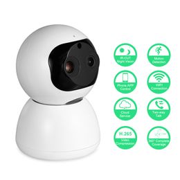 wireless camera cctv home security indoor motion detection cctv wifi camera two way audio with 64G SD Card