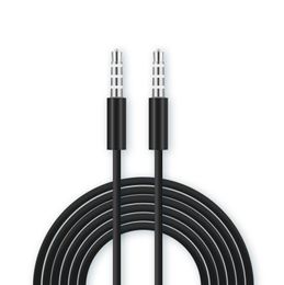 Aux cable 1m 3FT White Black Aux Cable 3.5mm Jack Audio Cable Stereo Auxiliary Cord For MP3 PC Headphone