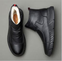 Designer-ol calde scarpe da esterno in cotone grandi stivali casual in cotone da uomo a tutto tondo
