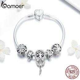 Wholesale- Silver Dream Catcher Forest Tree Leaves Charm Bracelets for Women Jewellery Anniversary birthday Gift