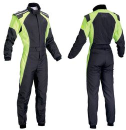 -Nuevos pantalones de la chaqueta de traje de carreras de coches arrivel sobretodo establecen naranja verde azul tamaño de los hombres y las mujeres no usan XS..4XL prueba de fuego
