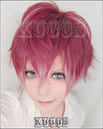 DIABOLIK LOVERS Sakamaki Ayato Short Layered wavy Cosplay Fashion Wig Anime hair