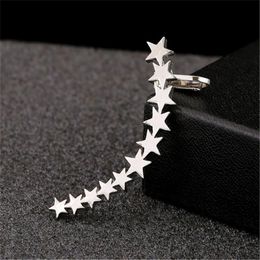 2024 Accessories Earrings Stud 1 PC New Design Star Stud Earrings Ear Long Earrings Ear Clip Crawler Fashion Jewelry Accessories Gifts For Women