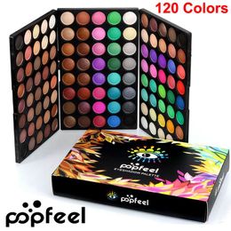 Popfeel Eye shadow Palette 120 Colors makeup Eyeshadow Palette Nude Eye Shadow Kit Matte Shimmer Eyeshadow Smoky Palette Brand Cosmetics