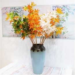 Fake Long Stem Acer Flower Palmatum (3 stems/piece) Simulation Japanese Maple for Wedding Home Showcase Decorative Artificial Plants