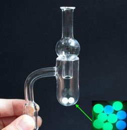 20mm OD 4mm Thick Flat Top Round Bottom Quartz Banger Nail Terp Pearl Insert Quartz Bubble Carb Cap For Glass Water Pipe