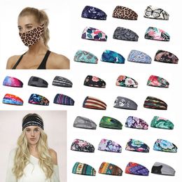 34 Styles Party Mask Hair Bands Elastic Sport Headband Multi-function Headwear Scarf For Fitness Antiperspirant Sweat Absorbing Turban