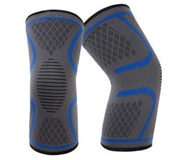 Discount new Athletic men women nylon jacquard knitting knee protection climbing running knee protection Basketball football Sports Safety