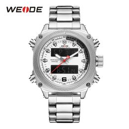 cwp 2021 WEIDE watches Mens Sports Auto Date Week Display Digital Quartz Stainless Steel Band Belt Wristwatch Black Clock Relogio Masculino Hour