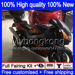 Body For KAWASAKI ZX900 900 CC 9 R 94 97 1994 1995 1996 1997 Orange purple 221MY.26 ZX 900 ZX 9R 900CC ZX-9R ZX9R 94 95 96 97 Fairings