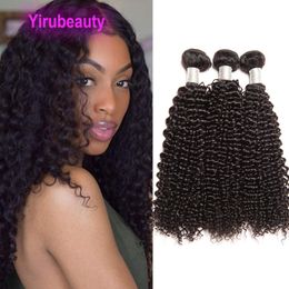 Brazilian Human Hair Extensions Wholesale 10 Bundles/lot Kinky Curly Natural Colour Virgin Raw Hair Products 10 Pieces/set Curly