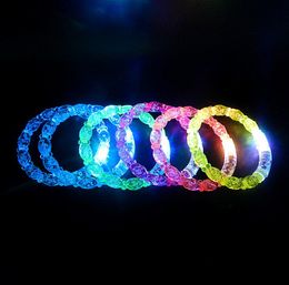 New Bubble style LED light up toys Led flashing blinking bracelet for Christmas party decoration SN2286