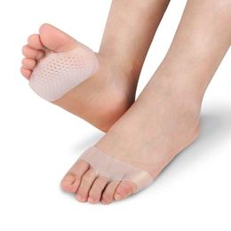 Women Silicone Gel Insoles Forefoot Pad High Heel shock Absorption Anti Slippery Feet Pain Health Care Shoe Insole LX7676