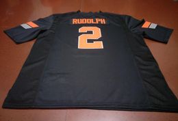 Custom Men Youth women #2 Mason Rudolph Oklahoma State Cowboy Football Jersey size s-4XL or custom any name or number jersey