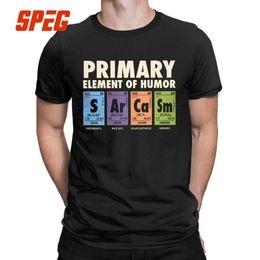 Tabela Periódica de Humor Camiseta do Homem S Ar Ca Sm Ciência Sarcasmo Elementos Primários Química T-shirt Engraçado Algodão Humor Tees Y19060601