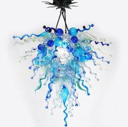 Modern Crystal Chandelier Lamp Style Murano Glass Chandelier Lighting LED Bulbs Hand Blown Glass Pendant Lights for Home Decor