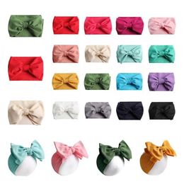 Ins Baby Bows Headbands Bowknot Hair Wraps Butterfly Knot Multicolor Hairbows Hoops for Newborn Toddlers Girls Party Decora 7inch