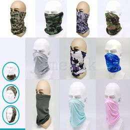 Ice silk camouflage scarf breathable cool headdress motorcycle headband hand strap magic headband outdoor riding headband DA398