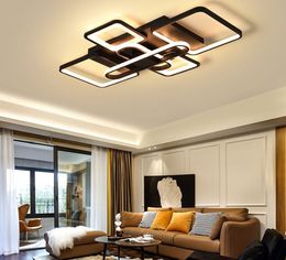 Modern led ceiling lights for living room bedroom Home Ceiling lighting fixtures AC85-265V Aluminium white/black ceiling lamp MYY