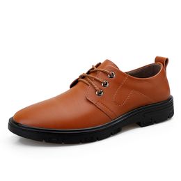 New Handmade Genuine Leather Men Shoes Summer Flat Casual Shoes Men Oxford Shoes 2 Colours