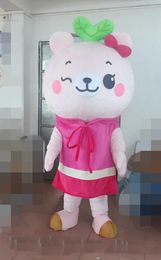 2019 Hot sale Pink LOTSO Bear Mascot Costume Cartoon Mascot Costume
