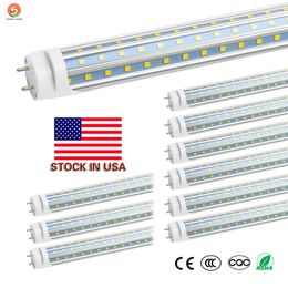 T8 LED Replacement, HouLight 25-Pack 60W 4-Foot T8 LED Light Tube 6000K Daylight Transparent Cover Super Bright White Double End Power