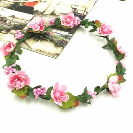 Wedding Crowns Bohemian Flower Bride Headpieces Bride Bridesmaid Flower Hair Wreath BOHO Floral Headdress Headpiece Fake Plant