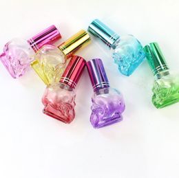 5ml Mini Spray Perfume Bottle Travel Refillable Empty Cosmetic Container Perfume Bottle Atomizer Colourful Glass Refillable Bottles Gift