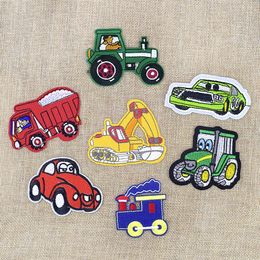 7PCS Cute Car Embroidery Patches for Kids Teens Clothing Bags Iron on Vehicle Embroidery Patch for Jeans Jacket DIY Gifts for Boys