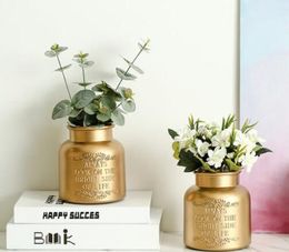 Nordic style home creative ornament vase room bedroom living room dining room table top dried flower vase vase decoration