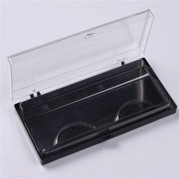 Eyelash box 3D mink eyelash box false eyelash case eye lash packaging with plastic tray 100 sets