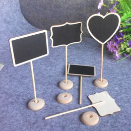 Message Blackboard Mini Wooden Bar Message Board Notes Board Valentine's Day Decoration Table Decoration Crafts