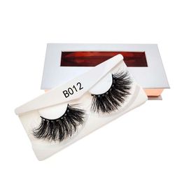 High Quality 25mm Mink Lashes Handmade Shimmery 3D/5D Mink Eyelashes Natural Fluffy 3D Mink Lashes Makeup Eyelash Extension False Eyelashes