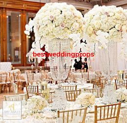 New style round acrylic crystal bead wedding display stand best01127