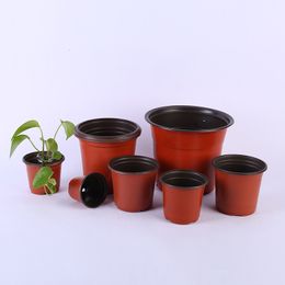 50pcs / High-quality Two-color Flower Pot Nursery Gardening Two-color Nursery Pot Plant Cultivation Planting Fleshy Flower Pot