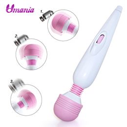 Adjustable Powerful Quiet Vibration Massager AV Vibrator for Women USB Charging Sex Toys Vagina Clitoris Stimulator Adult Toy C19010501