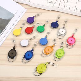 Manufacturers excellent price direct sales round elliptical environmental protection colorful easy pull buckle Keychains