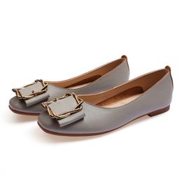 Nuove scarpe basse da donna lager taglia 33-43 pelle da ragazza da donna Nude nero grigio Nuovo arrivel Scarpe da cerimonia nuziale da lavoro settantuno