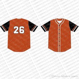 Top Custom Baseball Jerseys Mens Embroidery Logos Jersey Free Shipping Cheap wholesale Any name any number Size M-XXL 39