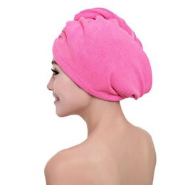 2019 Microfibre After Shower Hair Drying Wrap Womens Girls Lady Towel Quick Dry Hair Hat Cap Turban Head Wrap Bathing Tools LX1946