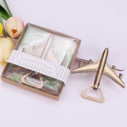 2 styles Aeroplane bottle opener plane shaped beer bottle opener wedding Favour gift giveaways for guest LX2673