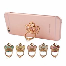 Ring Phone Holder Bling Diamond Unique Mix Style Cell Phone Holder Fashion For iPhone X 8 7 6s Samsung S8 cellphone stand iPad sony