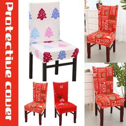 Christmas Print Stretch Chair Cover Seat Covers Slipcovers Hotel Banquet Housse De Chaise Armchair Elastic Office Chair