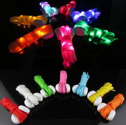 Newest LED Lamp Flashing Shoe Lace Fibre Optic LED Shoelaces Luminous Shoe Laces Light Up Flash Glowing Shoeslace 7 Colours SN191
