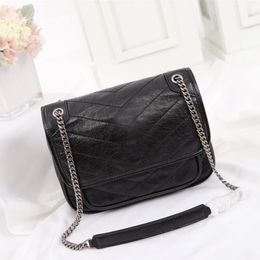 Designer leather bags women's shoulder bags high quality long chain messenger bag fashion large-capacity flap bag luxury designer handbags