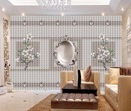 Custom Luxury diamonds 3D Mural Wallpaper Bedroom Living room Decoration Photo 3d Wall papers Home Decor