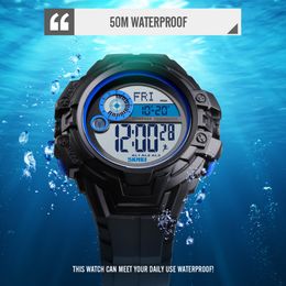 SKMEI Sport Watch Men Digital Watches Compass Countdown Waterproof Clock Men Wristwatch erkek kol saati 1447